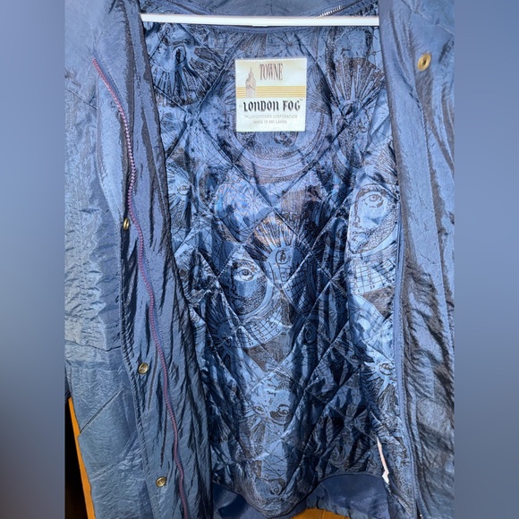 Vintage Women’s S Towne by London Fog Blue Quilted Jacket with Removable Lining - Picture 3 of 10